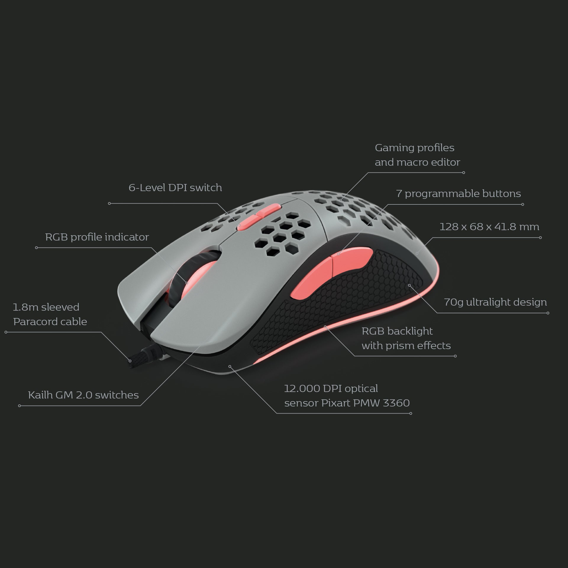 VENO | E - Ultralight Gaming Mouse